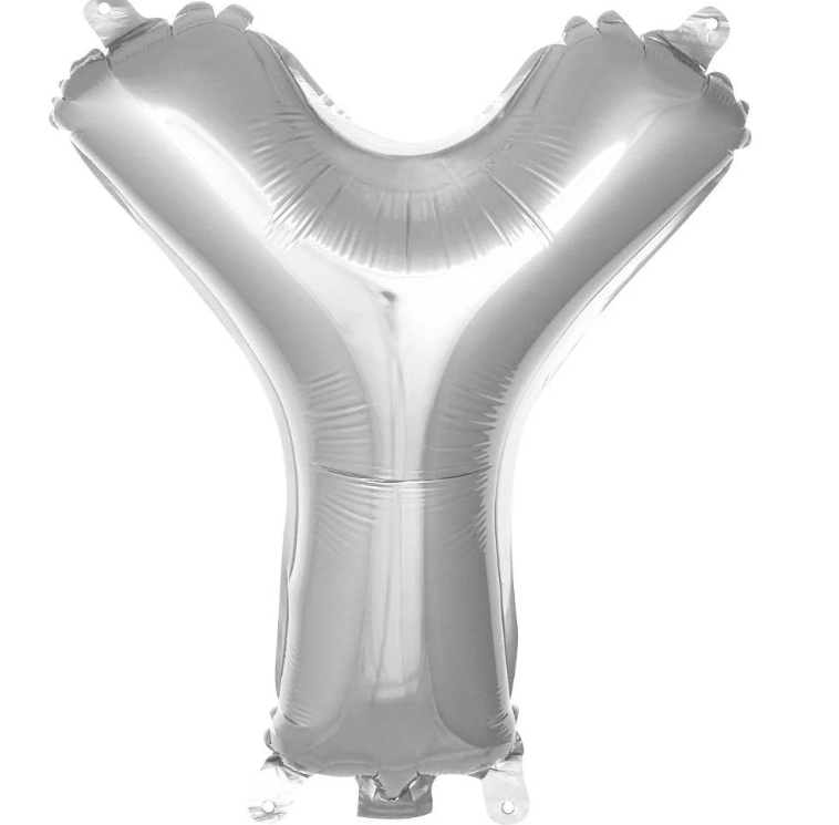 Folyo Balon Gümüş Y 16 İnç 36 Cm